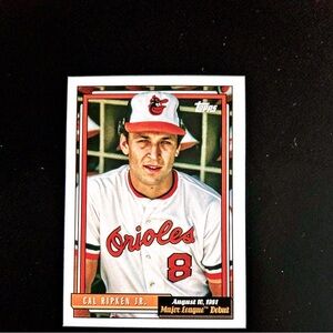 Cal Ripken Jr. Topps 2022 Re-Print Major League Debut Card